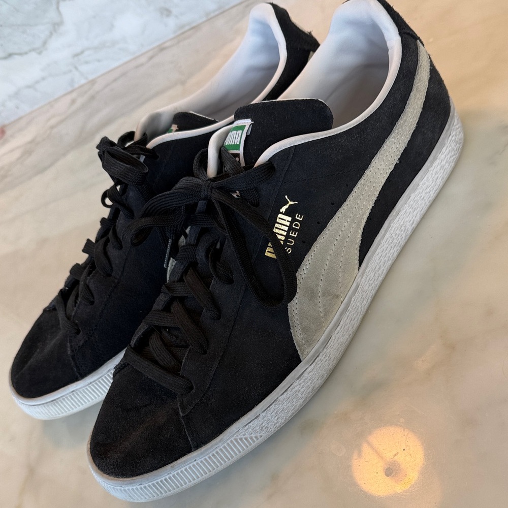 Puma Suede Classic Black and White Shoes